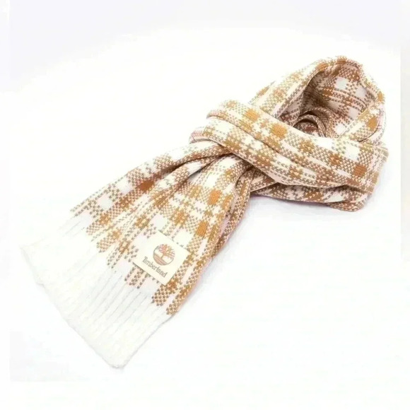 Timberland Brown and White Scarf NWT - Picture 2 of 6